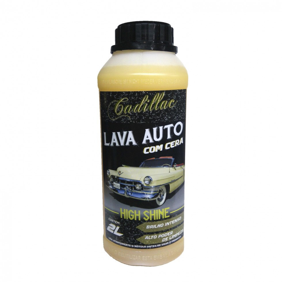 Shampoo Lava Auto Com Cera High Shine 1:200, 3 Litros - Cadillac