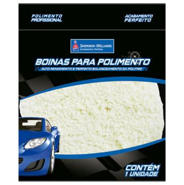 Boina De Polimento Dupla Face 8" Branca Sherwin Williams