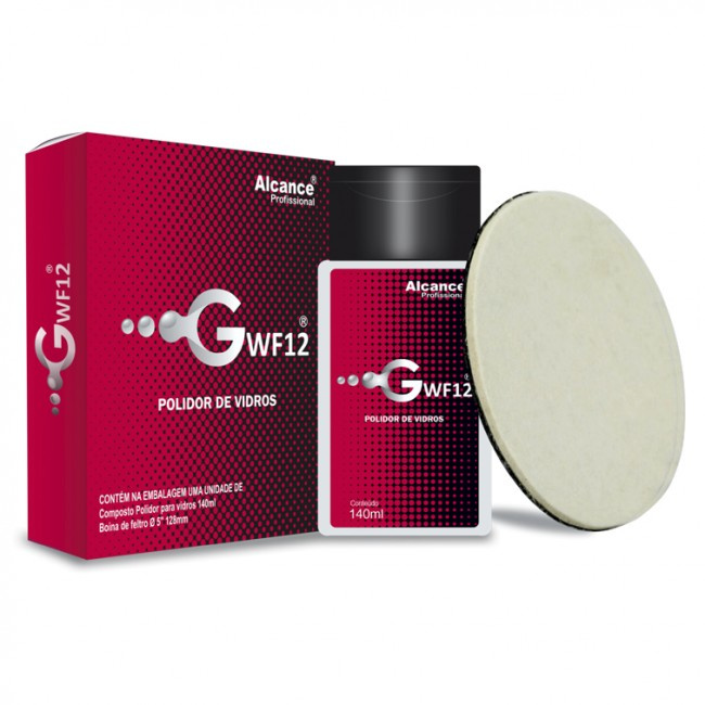 Gwf12 Polidor De Vidros -  (gwf12 140ml + Boina Dune Glass) - Alcance
