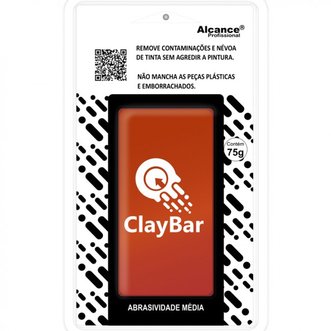 Clay Bar Abrasividade Média - Alcance (75g)