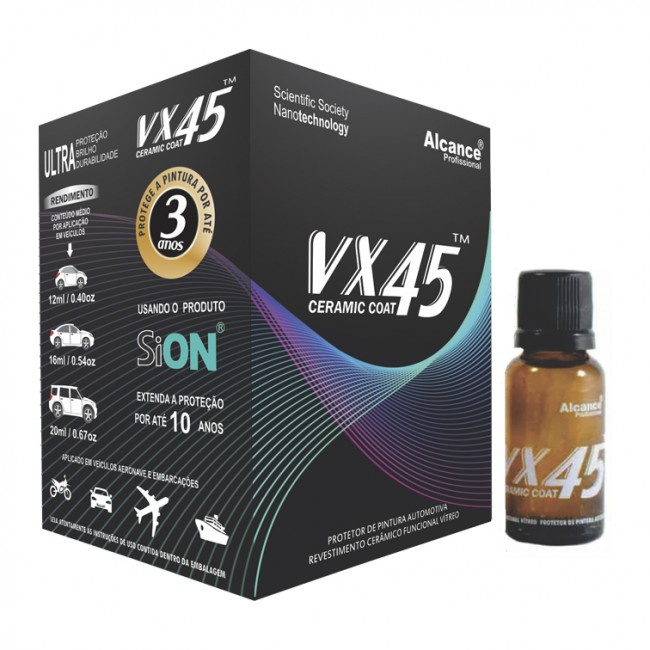 Vx45 Vitrificador De Pintura Ceramic Coat 9h - 20ml - Alcance 