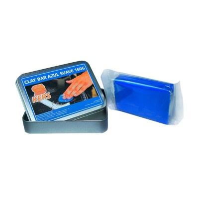 Barra Descontaminante Clay Bar Mágico Azul Suave 160g - Kers