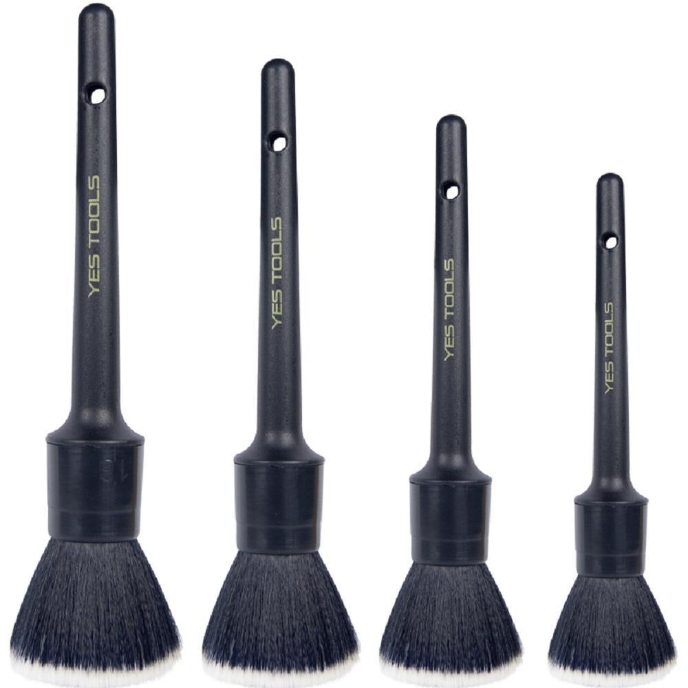 Pincéis Premium Para Detalhamento Automotivo 4 Peças - Yes Tools