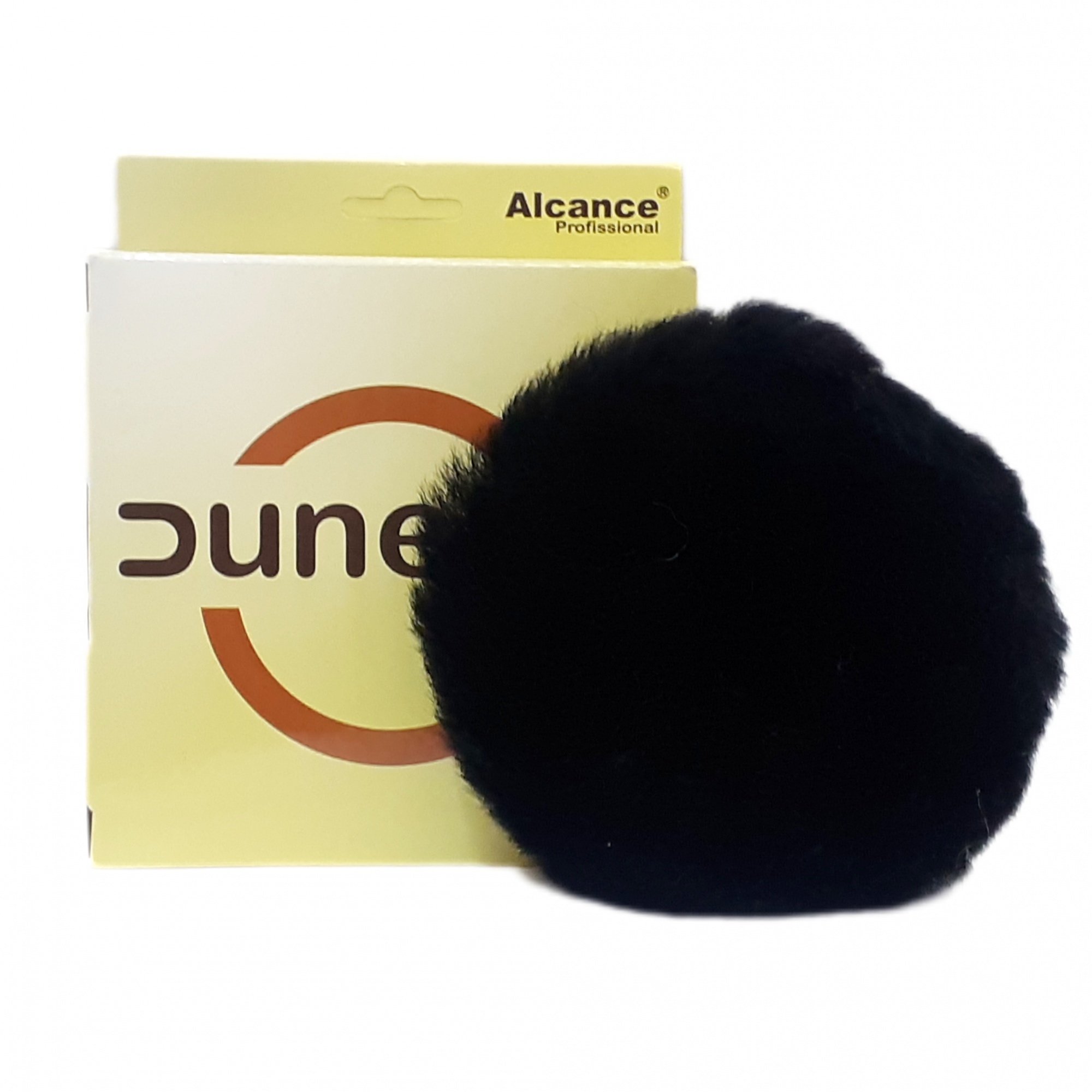 Boina De Lã Natural Agressiva Preta Dune 3" - Alcance