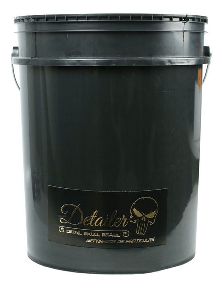 Balde Para Lavagem Automotiva 19 Litros Preto - Detailer