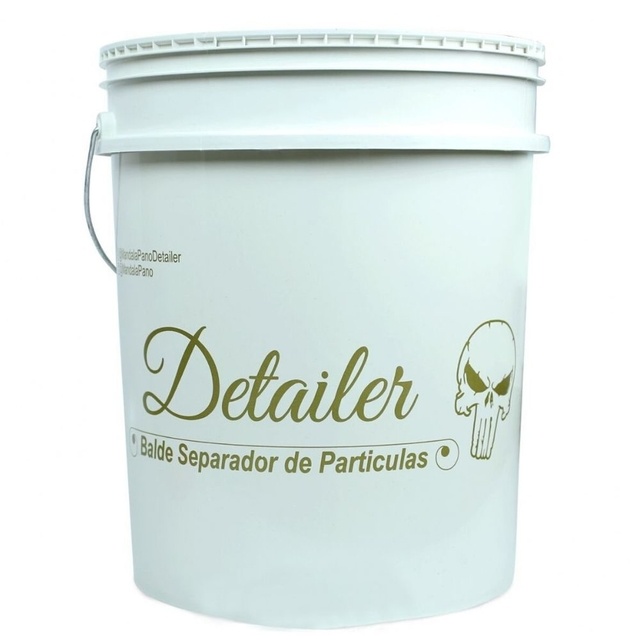Balde Para Lavagem Automotiva 19 Litros Branco - Detailer