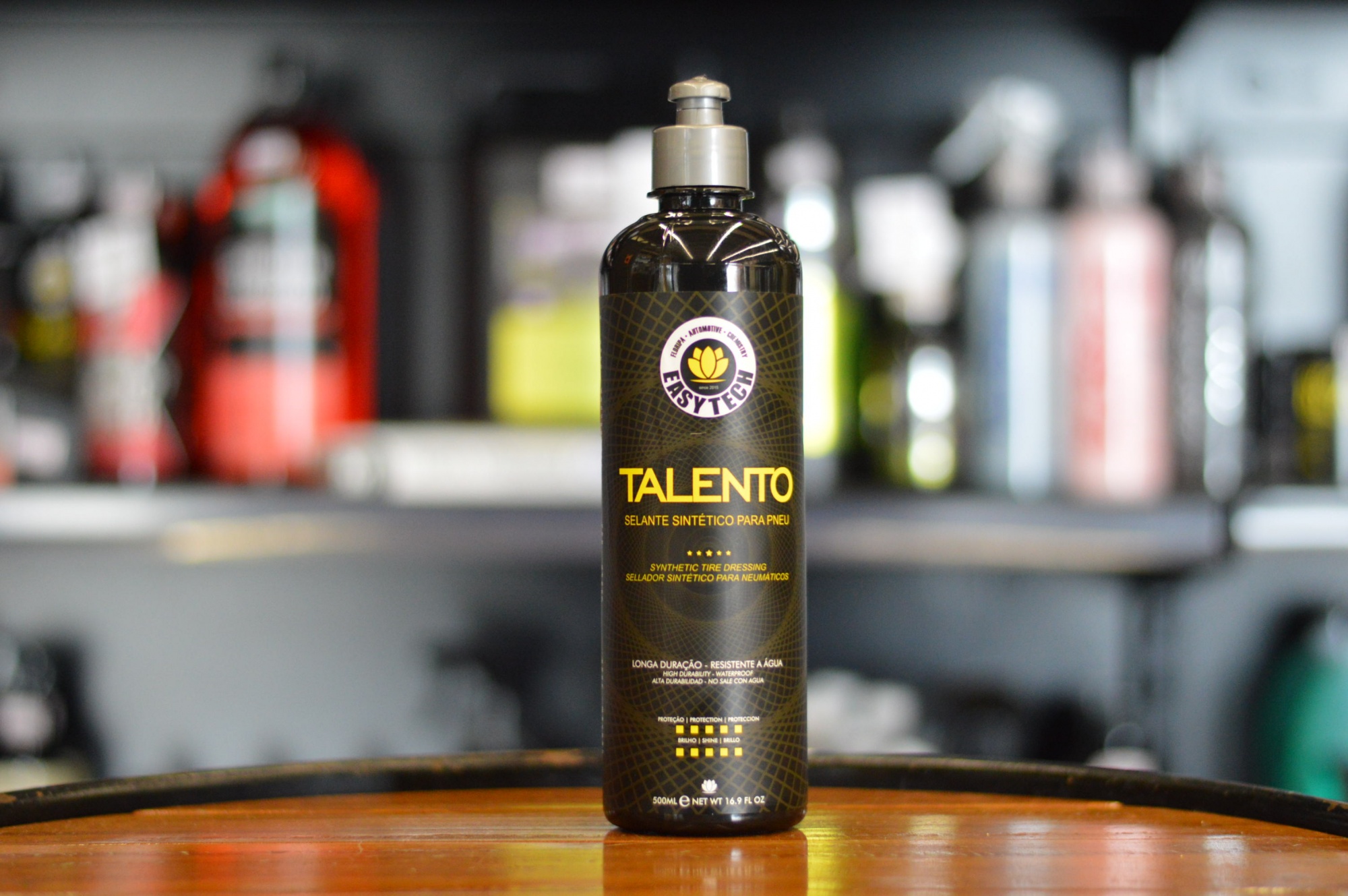 Talento Condicionador De Pneus De Alto Brilho, 500ml - Easy Tech