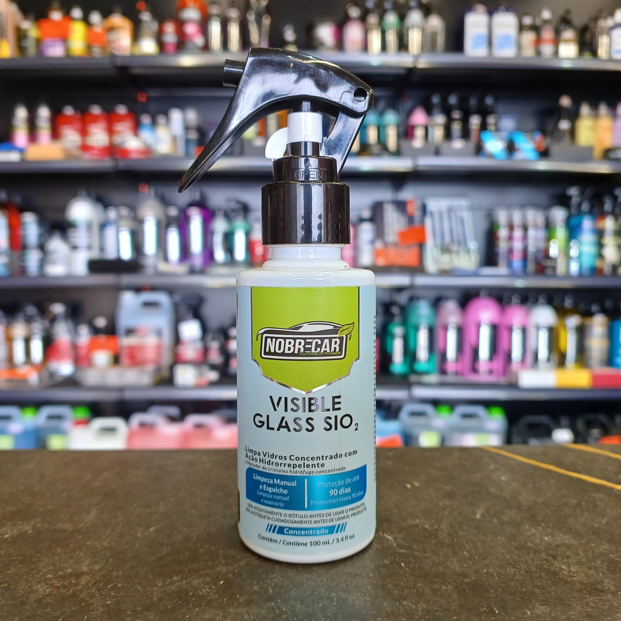 Limpador E Cristalizador De Vidros Visible Glass Sio2 Concentrado, 100ml. Nobrecar