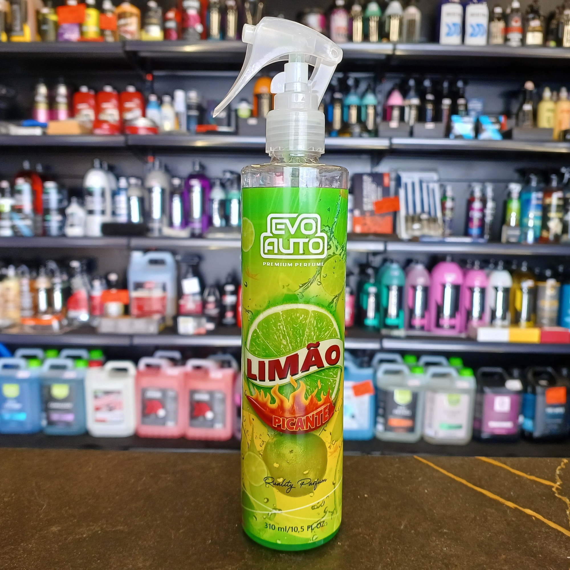 Aromatizante Premium Limão Picante 310ml. Evo Auto