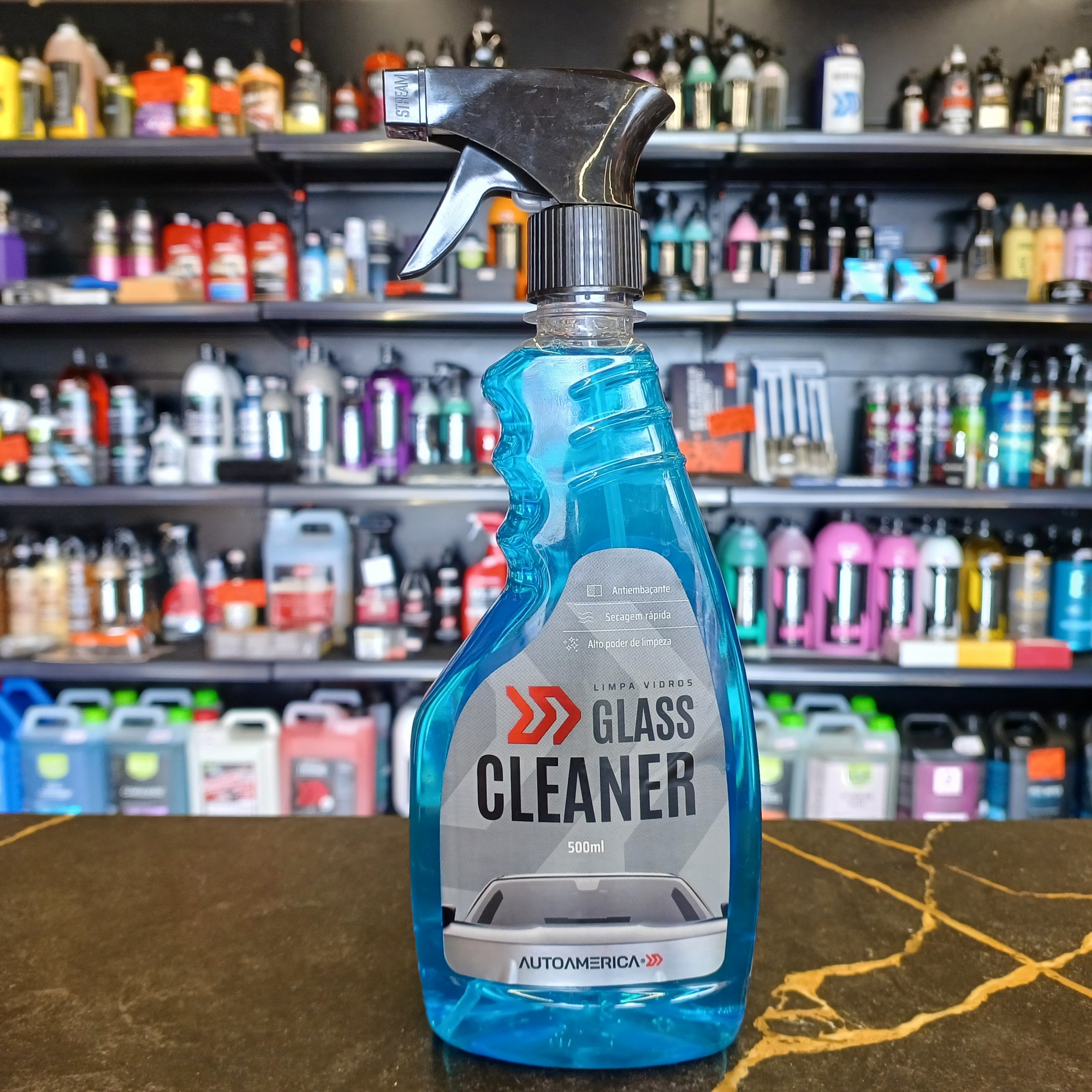 Limpa Vidros Glass Cleaner 500ml. AutoAmerica
