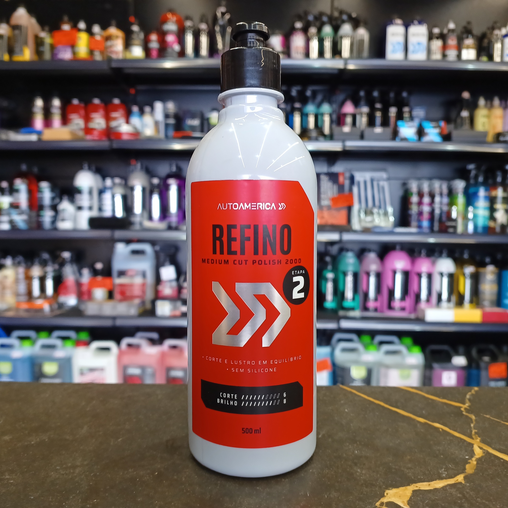 Refino Medium Cut Polish 500ml. AutoAmerica